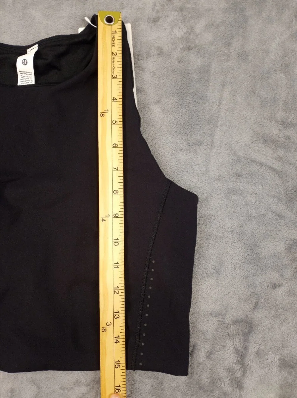 lululemon athletica Women's Black Performance Gym Running Tank Top Size 8 NWT